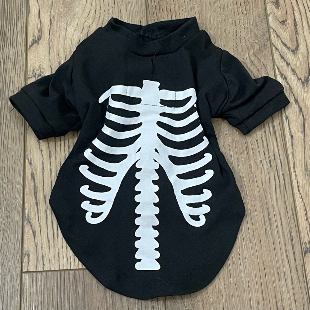 Halloween Dog Skeleton Shirt